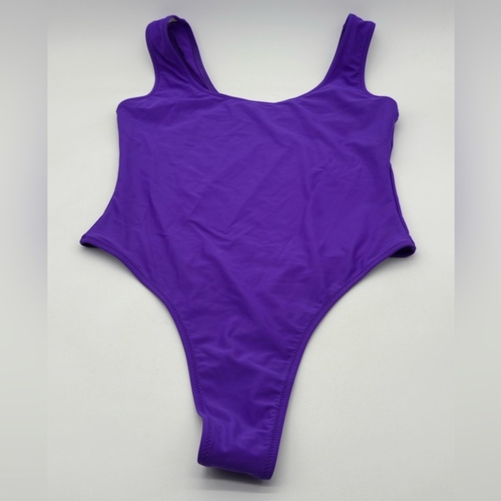Speerise Womens High Cut Tank Thong Leotard‎ Medium Purple